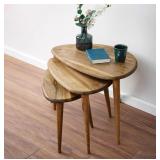 NEW-$310 Solid Nesting Table Set of