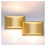 $90 Pair of Gold Wall Sconce