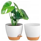 NEW $38 2PK (10") Self Watering Plant Pots