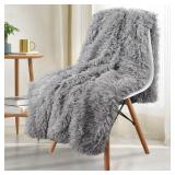 NEW $90 60x80ï¿½ Longfur Throw Blanket