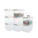 $45 8Pcs 5.3Qt Plastic Storage Bins