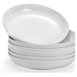 New $30-- 6 Pack  Deep Plates White