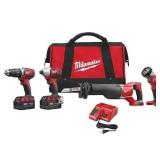 NEW $588 M18 18V Cordless Combo Tool Kit (4-Tool)