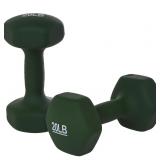 $78 20lb Neoprene Coated Dumbbell Hand Weight Set