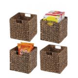 Woven Kitchen Storage Organizer Basket - 4PK