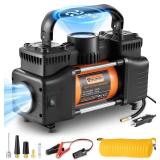 NEW $70 Car Heavy Duty Air Compressor w/Light