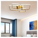NEW $140 92W Modern Ceiling Lamp Gold