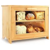 NEW $79 Bamboo Bread Box
