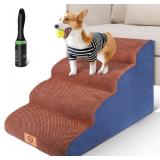 $70 Dog Steps 4 Tier  Brown+Blue