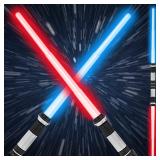 NEW 2PK Light Up Saber w/Sound & Colours