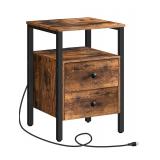 $100 HOOBRO End Table with Charging Station
