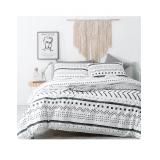 $71(Q) SUSYBAO Boho Geometric Duvet Cover