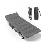 $110 Camping Cot for Adults with Cushion