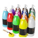 $130 14 Colors Large Bulk Acrylic Paint Set