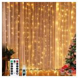NEW Curtain Lights, Fairy Lights 9.8 x 9.8 Ft