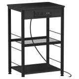 New $55-- 3 Tier Nightstand Black