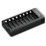 NEW $42 High Speed Battery Charger-8 Bay