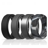 SZ11 Silicone Rings for Men 4PK