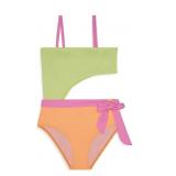 NEW (Y14) Girls One Piece With Cut Outs Swimsuit