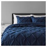 $76 (K) Pinch Pleat Comforter Bedding Set