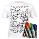 NEW (12-13Years) Kids Coloring SHIRT with Markers