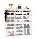 $97 Shoe Organizers and Storage, 8 Tier Plastic