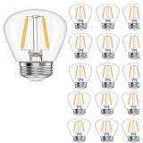 NEW $30 16PK Waterproof LED S14 Replacement Bulbs