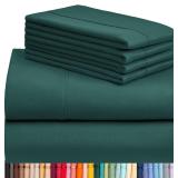 $69---4 PC King Sheet Set108"*102" (Green)