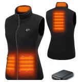 NEW $137 (S) Fleece Heated Vest w/5V Battery