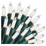 NEW $40 79FT Clear Outdoor Lights (3x100)