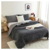 $55 Full Queen Comforter Set White