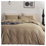 $56 Cotton Khaki Duvet Cover Twin