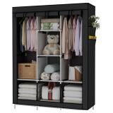 $53 Portable Wardrobe Black