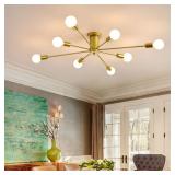 NEW $68 Modern 8-Light Sputnick Ceiling Light