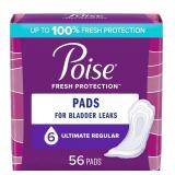 NEW $30 (6) Poise Postpartum Incontinence 56 Pads