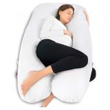 $55 White Pregnancy Pillow 55"
