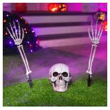 Halloween Skeleton Stakes Set of 3
