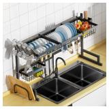 NEW $78 2-Tier Dish Drying Rack