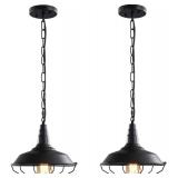 NEW $80 Black Farmhouse Pendant Light Fixtures