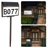 $55 Solar Light For House Address Numbers Sign
