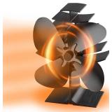 NEW $110 Heat Powered Wood Stove Fan-4 Blades