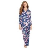 New $59 LAUREN Pajma Set Floral Night Wear XS