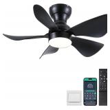 NEW $110 5 Blade Ceiling Fan w/Lights & Remote