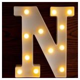 NEW LED Letter "N" Light (9.5" x 8.7" x 2.2")