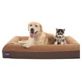 $80 Dog Bed  23"W*32"L(: Chocolate- Blue)