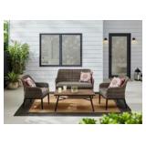 NEW $598 4 PCS Wicker Conversation Set