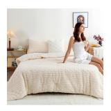 $60(T/TXL)COTTEBED Fluffy Warm Sherpa Comforter