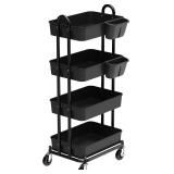 $65 4-Tier Rolling Utility Cart