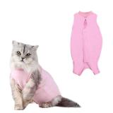S Cat Surgery Recovery Suit Grey