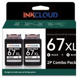 New $50 Cartridge Ink 67XL black-Tri-Color